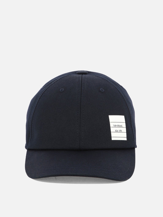 Thom Browne Baseball cap with logo patch Blue