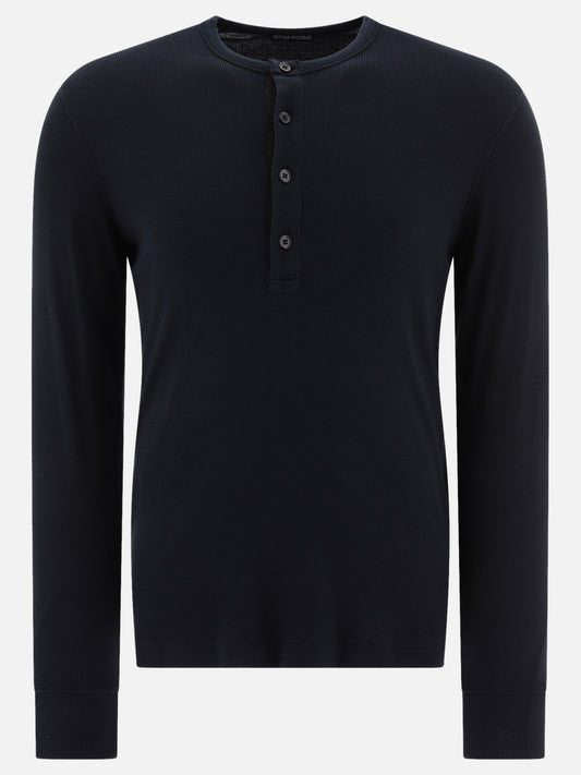 Lyocell buttoned t-shirt