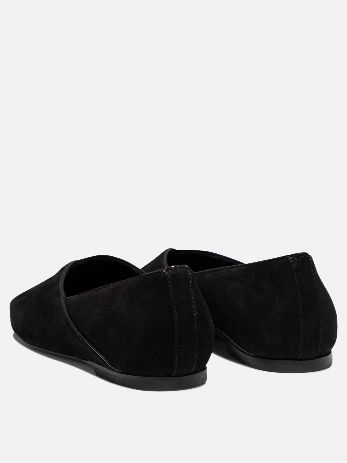 Toteme Suede ballet flats Black