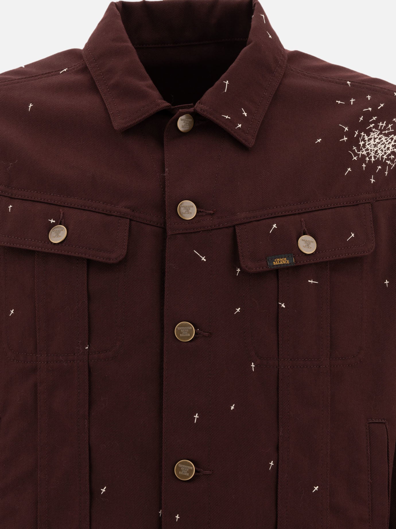 Denim jackets Solid colour  Bordeaux - Undercover Men | PDP | VIETTI Online Store | Zoom-Modal_3
