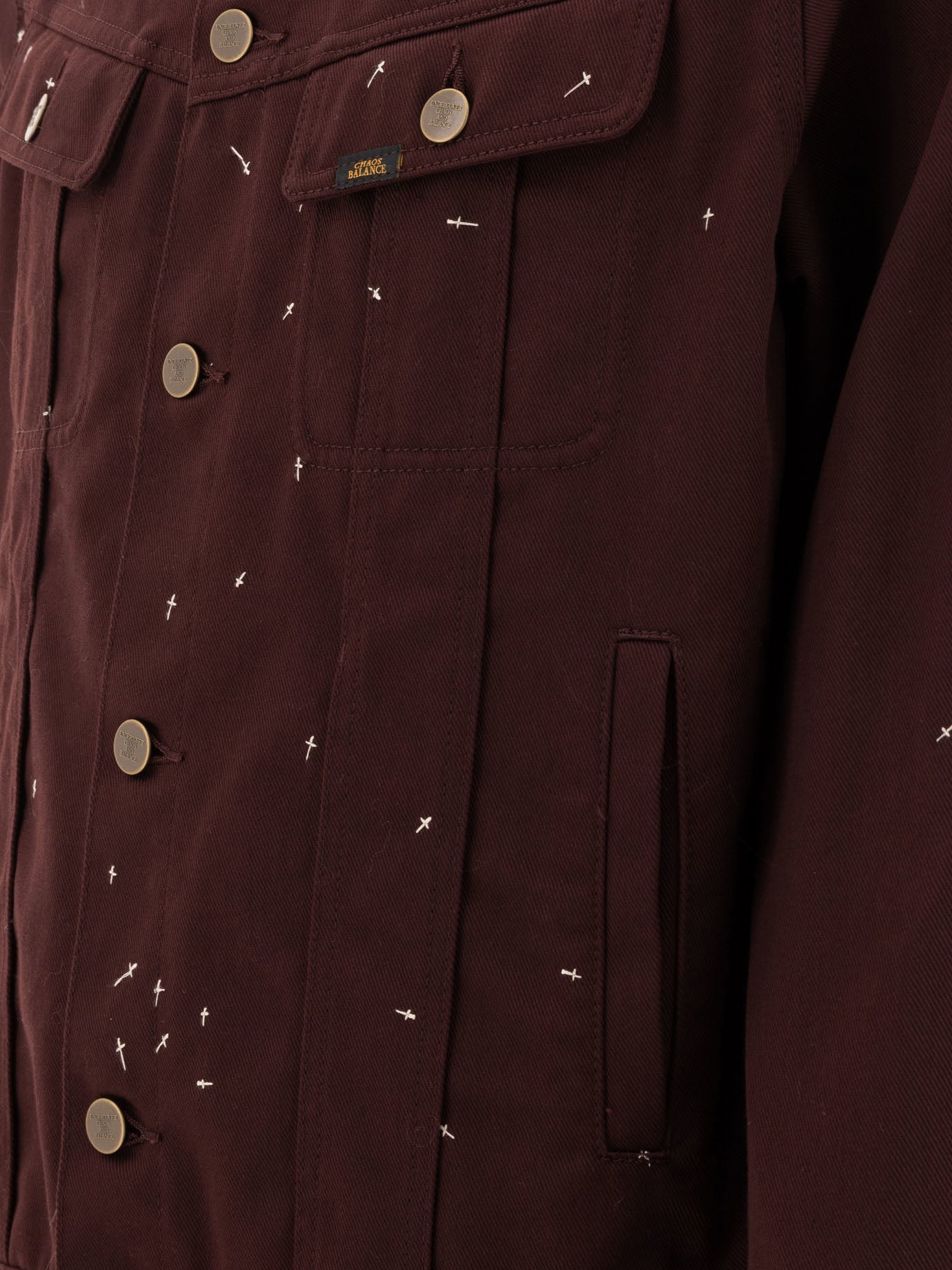 Denim jackets Solid colour  Bordeaux - Undercover Men | PDP | VIETTI Online Store | Zoom-Modal_4
