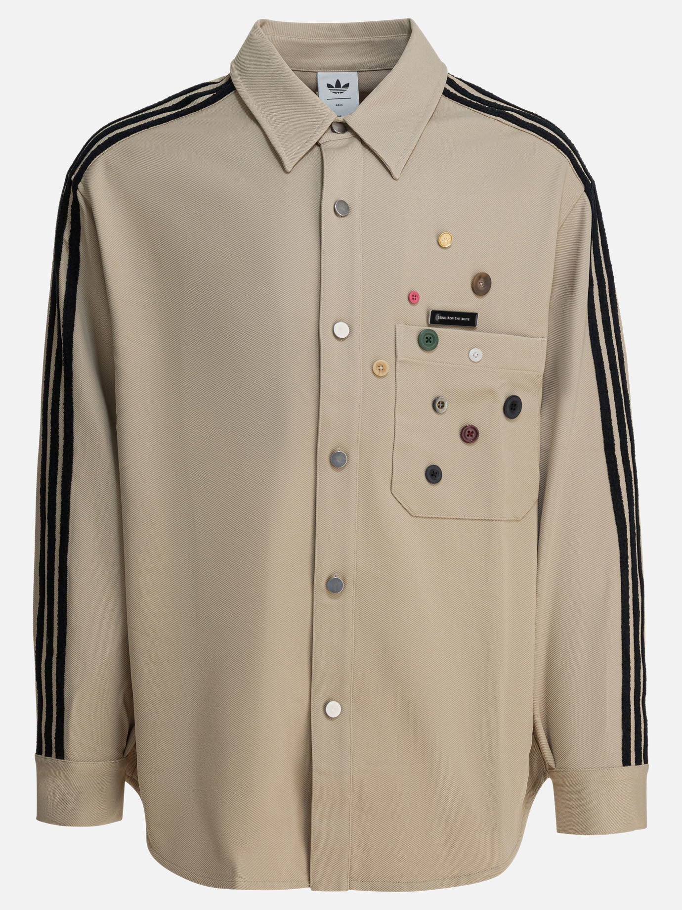 Overshirt jackets Embroidered  Beige - Adidas Originals Men | PDP | VIETTI Online Store | Zoom-Modal
