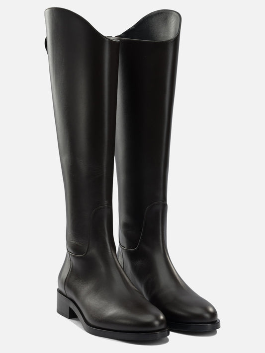 Knee-high 100% leather - 70% leather 30% rubber  Brown - Aeyde Women | PDP | VIETTI Online Store | 2
