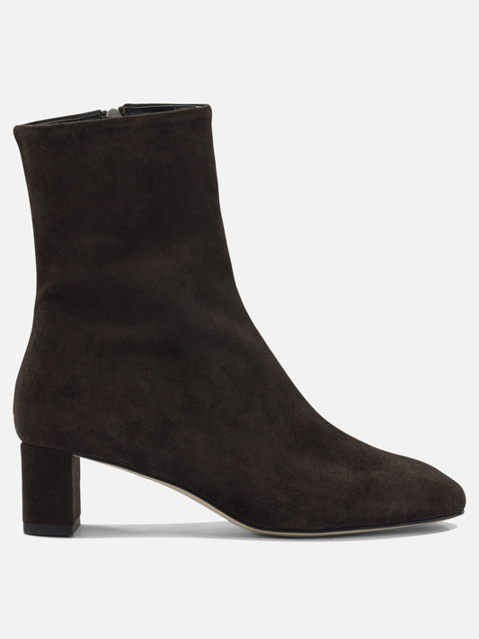 Zipped boots 100% leather - 100% leather  Brown - Aeyde Women | PDP | VIETTI Online Store 
