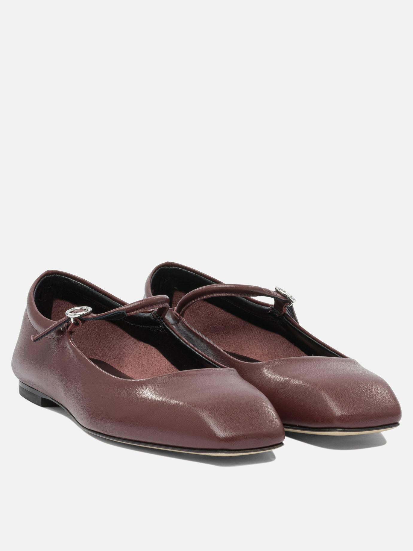 Mary Jane ballet flats 100% leather - 100% leather  Bordeaux - Aeyde Women | PDP | VIETTI Online Store | Zoom-Modal_2
