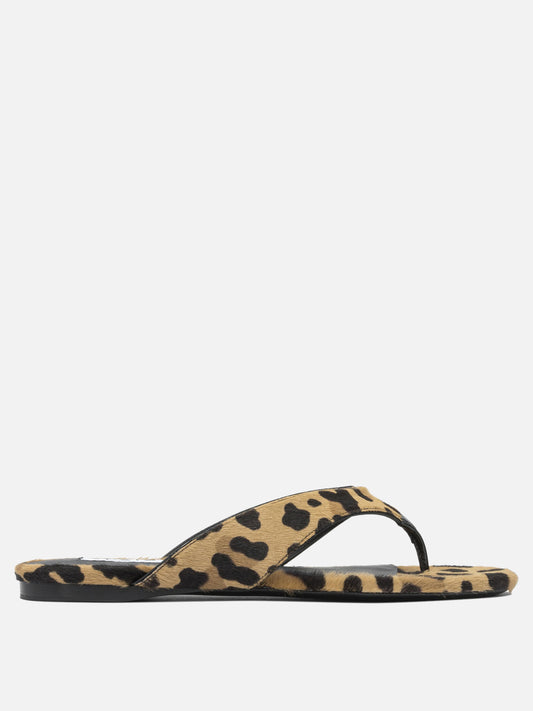 Flat sandals 100% leather - 100% leather  Brown - Alaïa Women | PLP | VIETTI Online Store 
