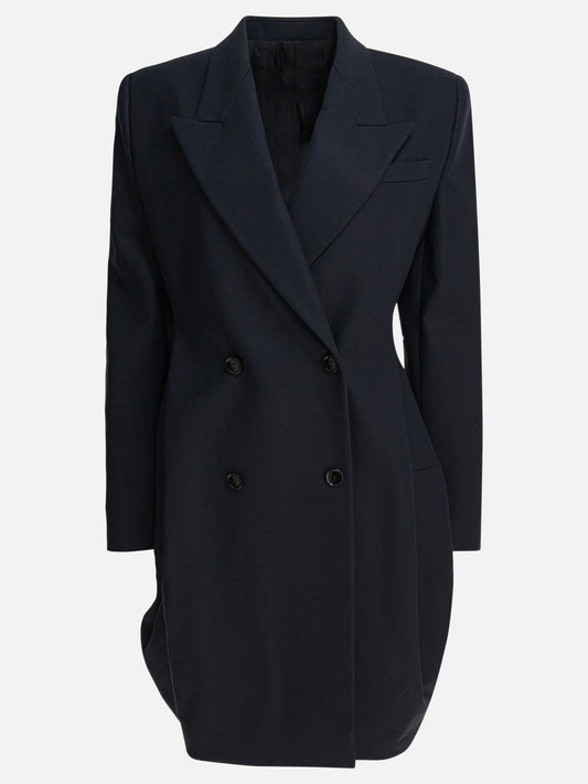Long coats Solid colour  Blue - Alaïa Women | PLP | VIETTI Online Store 
