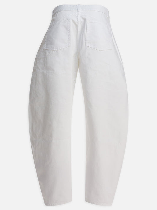 Alaïa Low waist rounded jeans 15012618_36 White 2