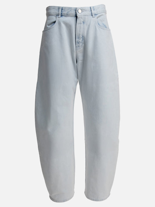 Alaïa Low waist rounded jeans 13125245_36 Light blue 1