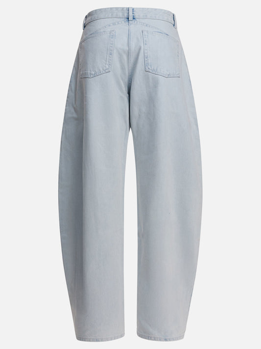 Alaïa Low waist rounded jeans 13125245_36 Light blue 2