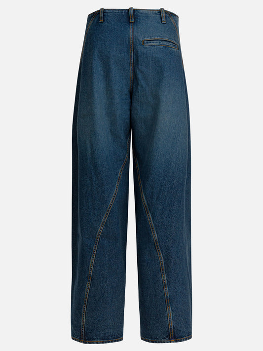 Wide-leg jeans Solid colour  Blue - Alaïa Women | PDP | VIETTI Online Store | 2
