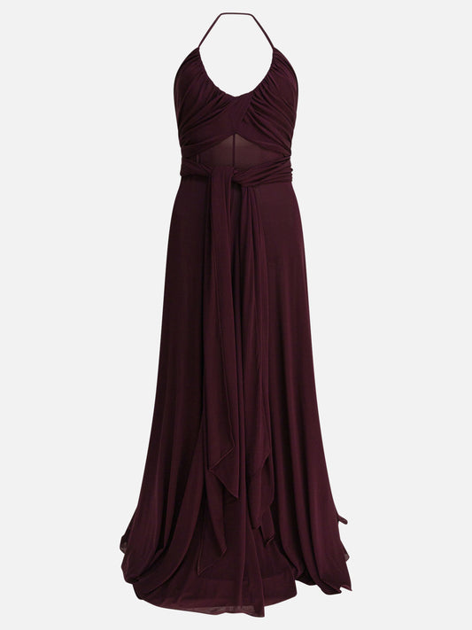 Alaïa Jersey crossover dress 12515554_36 Bordeaux 1