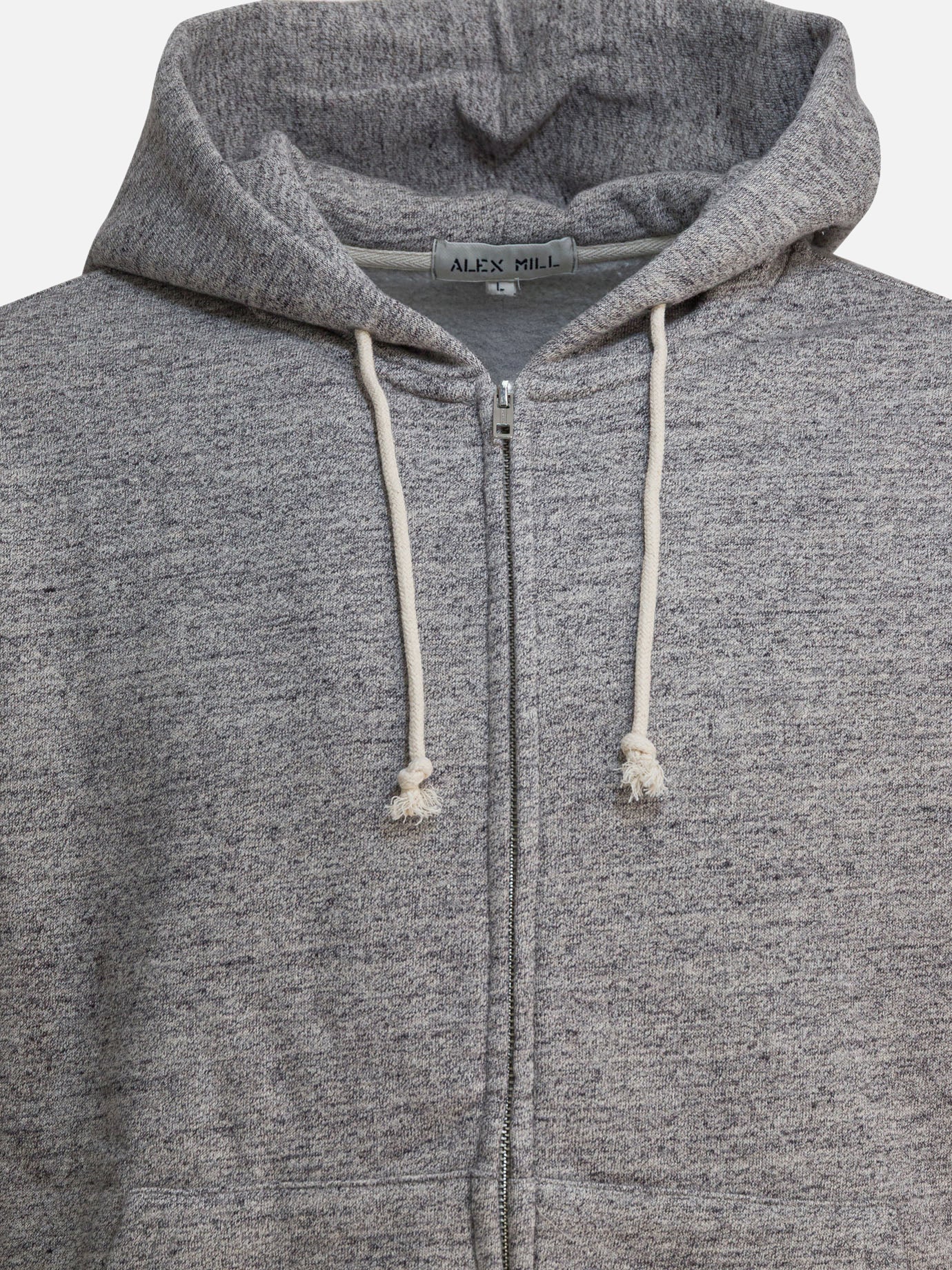 Full zip sweatshirts Solid colour  Grey - Alex Mill Men | PDP | VIETTI Online Store | Zoom-Modal_3
