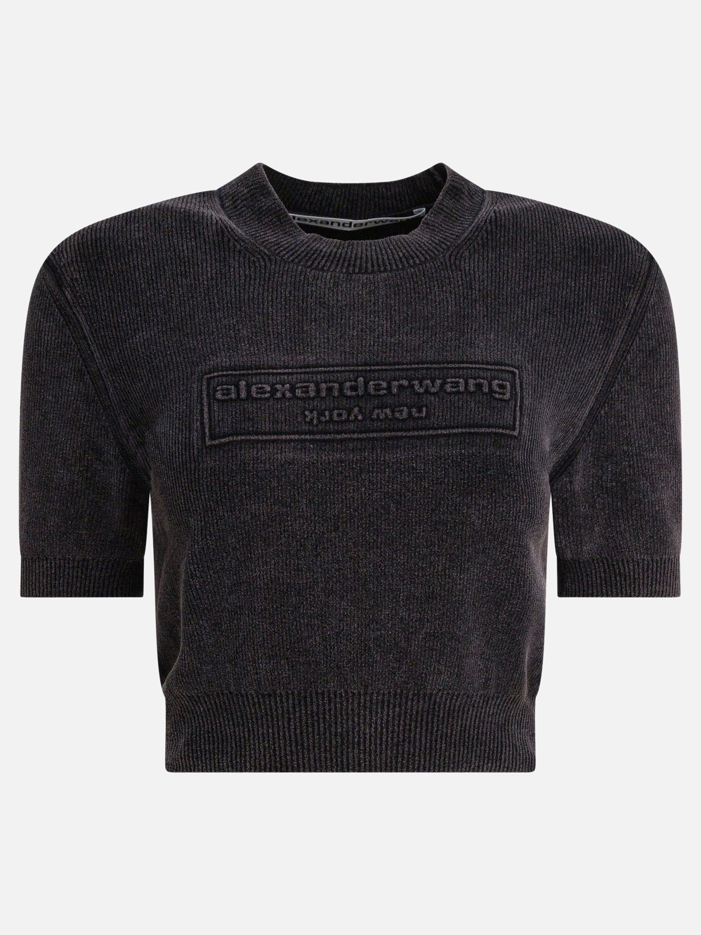 Crewneck t-shirts Logo  Black - Alexander Wang Women | PDP | VIETTI Online Store | Zoom-Modal

