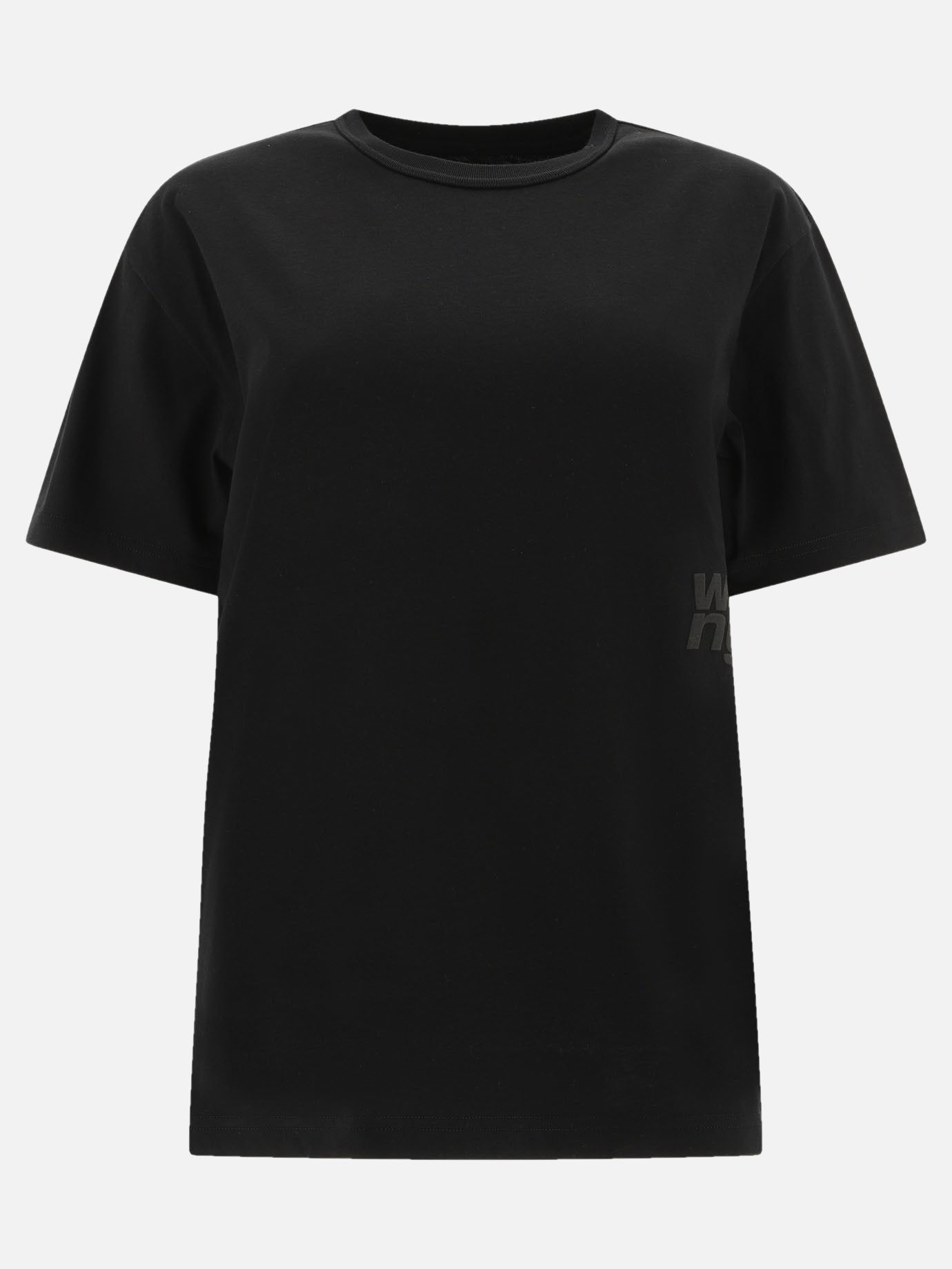 Crewneck t-shirts Solid colour  Black - Alexander Wang Women | PDP | VIETTI Online Store | thumbnail