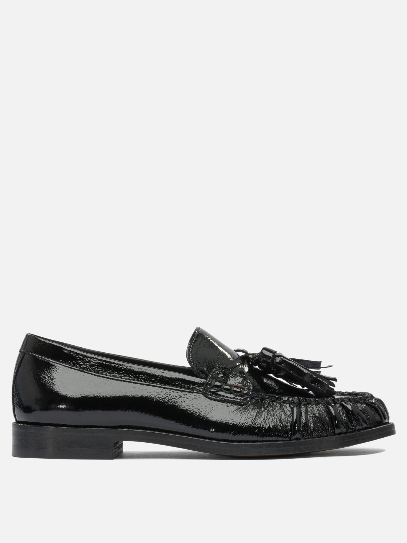 Loafers 100% goat leather - 100% cuerolite  Black - Alohas Women | PDP | VIETTI Online Store | thumbnail
