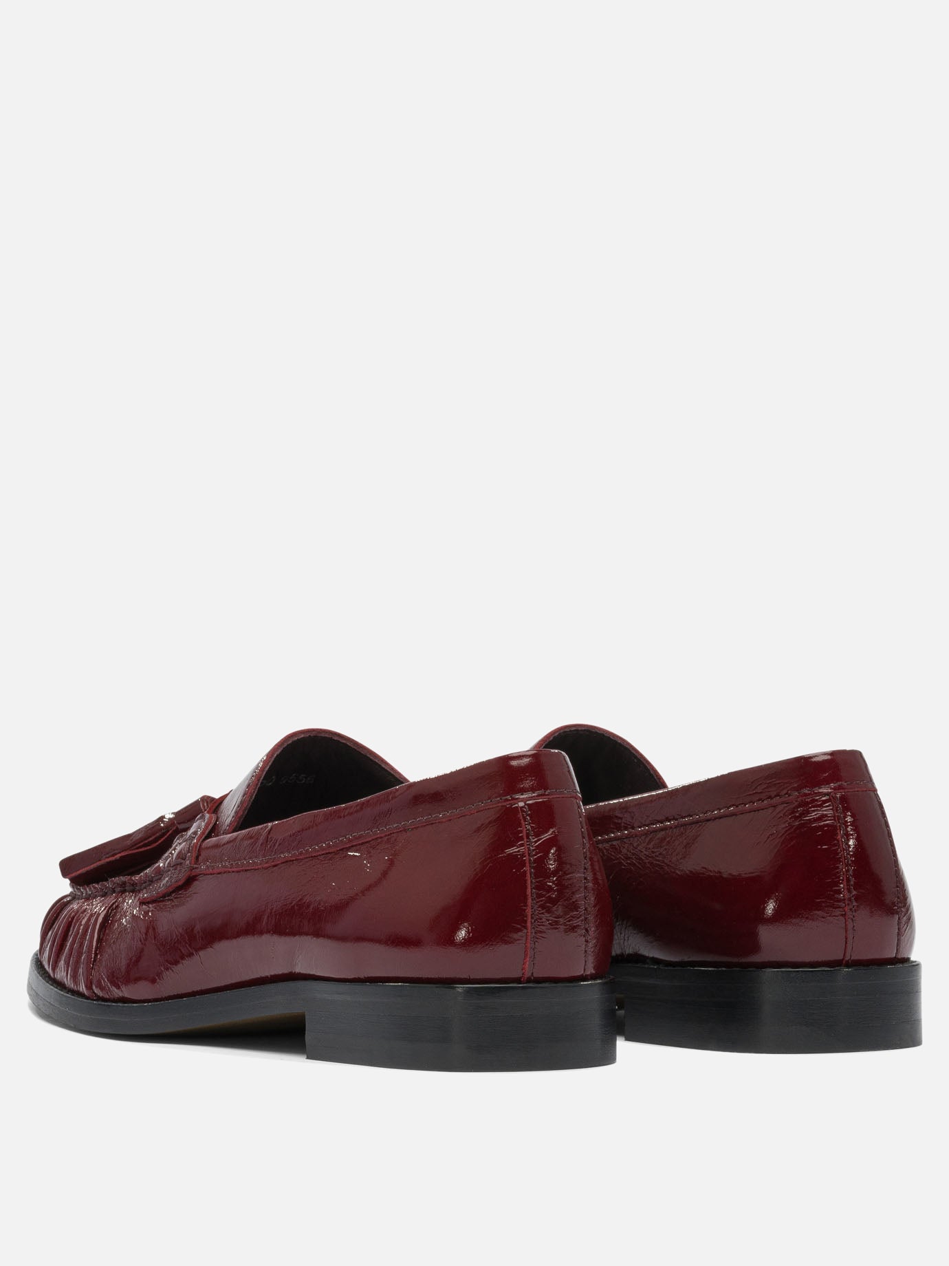 Loafers 100% goat leather - 100% cuerolite  Bordeaux - Alohas Women | PDP | VIETTI Online Store | thumbnail_4