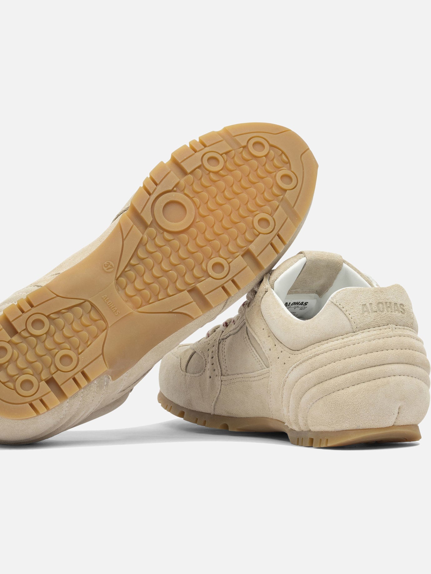 Low top sneakers 100% goat leather - 100% cuerolite  Beige - Alohas Women | PDP | VIETTI Online Store | Zoom-Modal_5

