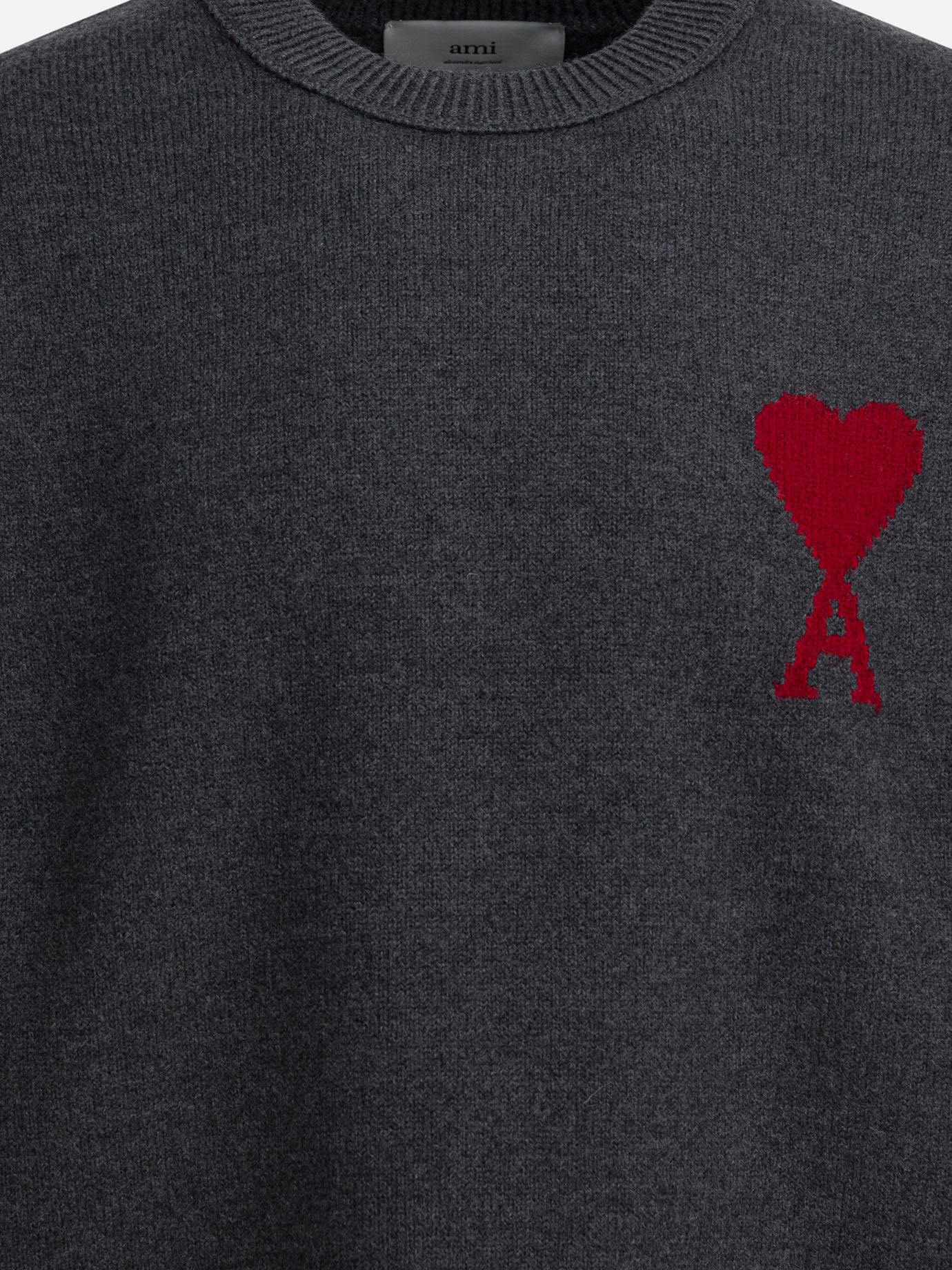 Crewneck sweaters Logo  Grey - Ami Paris Men | PDP | VIETTI Online Store | Zoom-Modal_3
