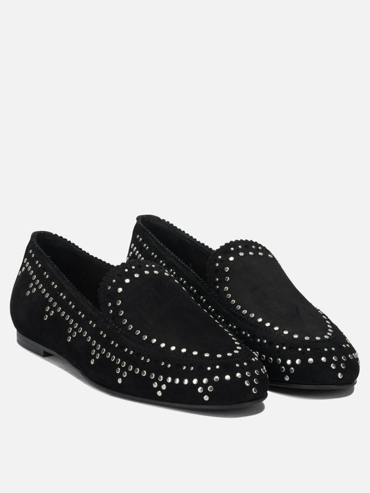 Loafers 100% kid suede leather - 100% calf leather  Black - Aquazzura Women | PLP | VIETTI Online Store | 2
