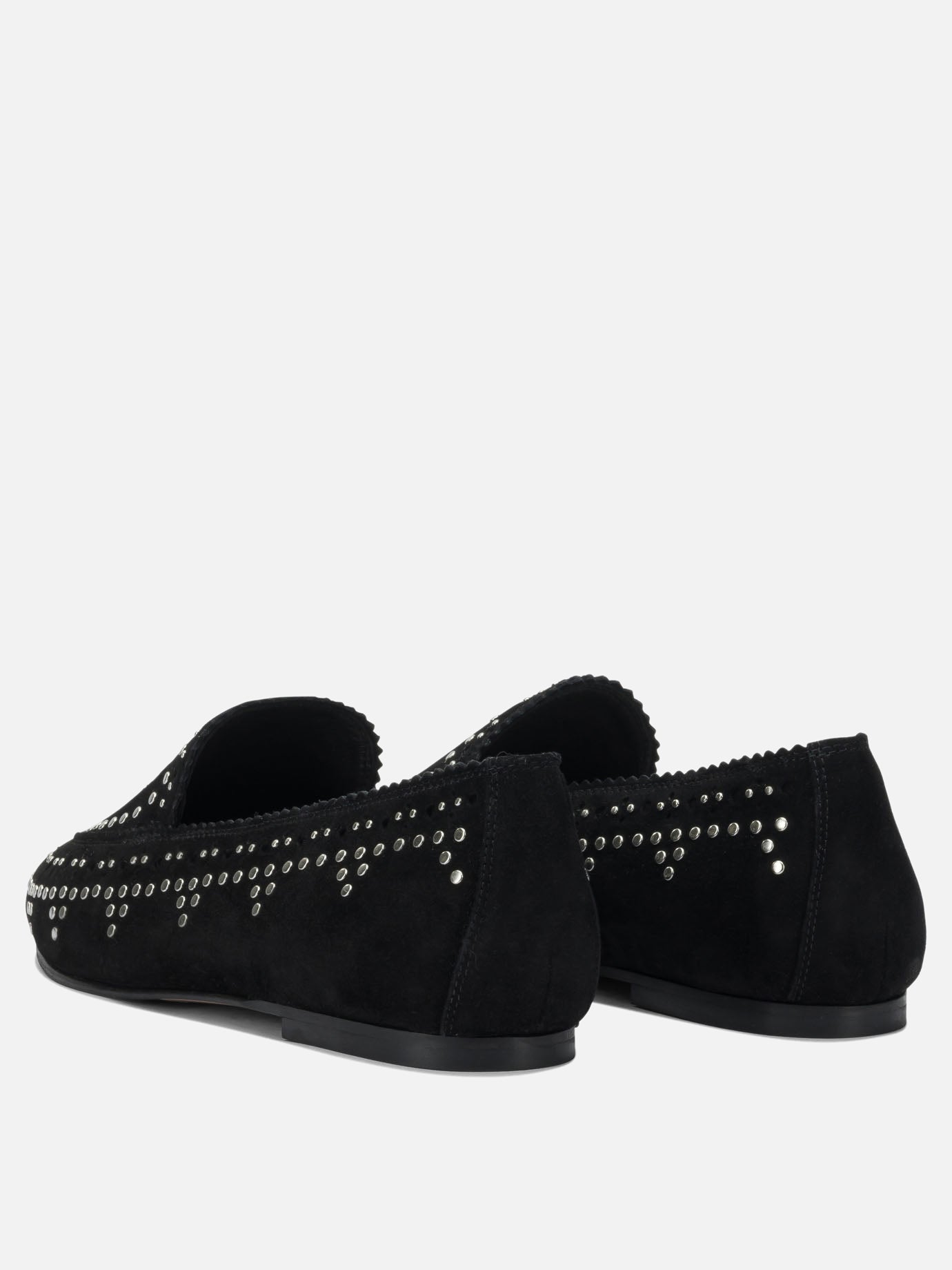 Loafers 100% kid suede leather - 100% calf leather  Black - Aquazzura Women | PDP | VIETTI Online Store | Zoom-Modal_4

