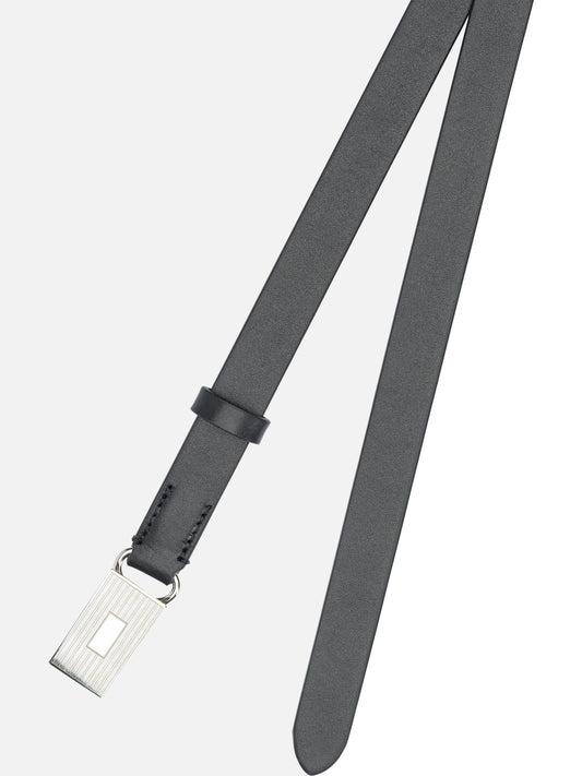 Leather belts 100% calf leather  Black - Auralee Men | PDP | VIETTI Online Store | 2
