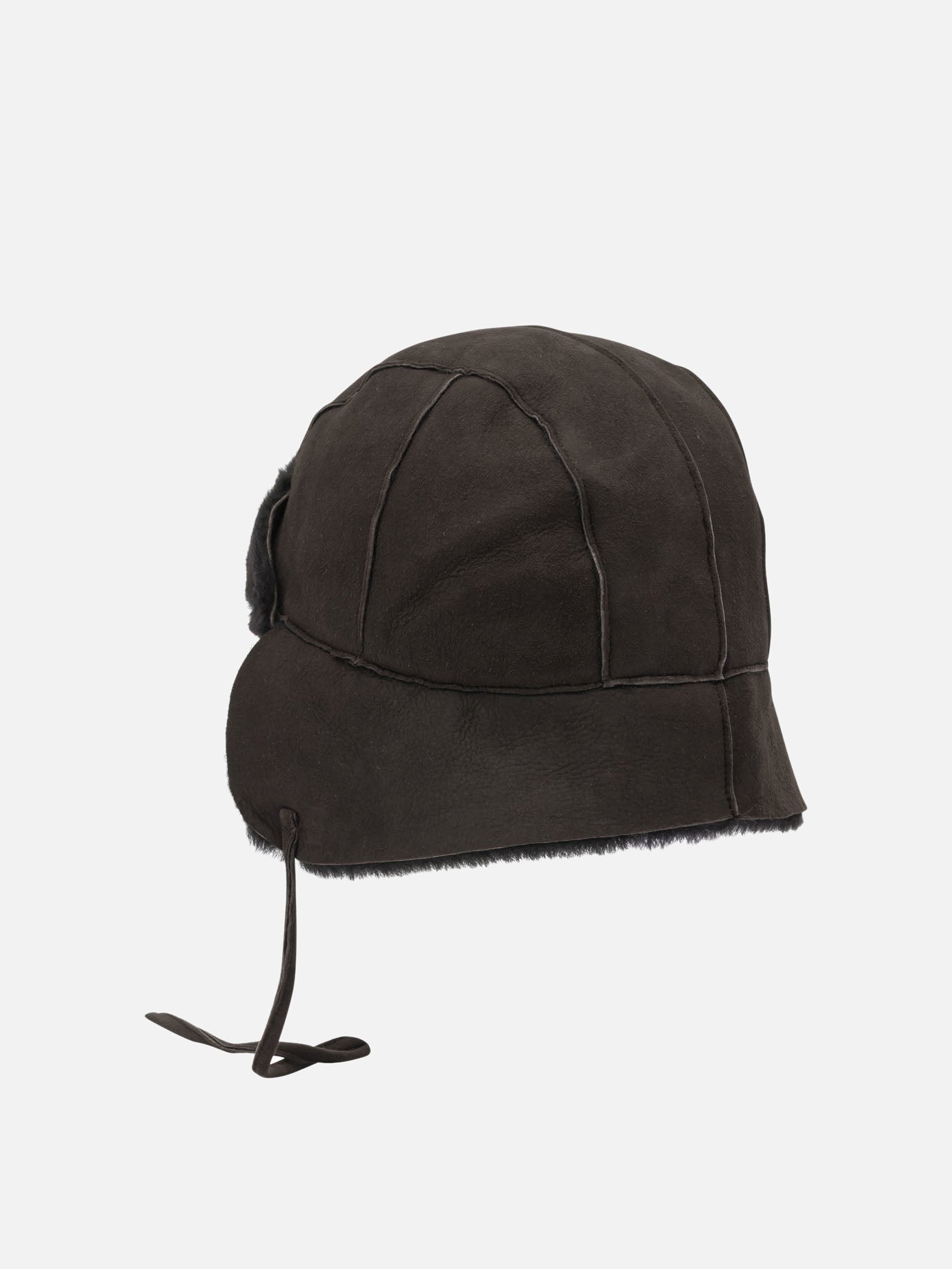 Beanies 100% lamb leather  Brown - Auralee Women | PDP | VIETTI Online Store | Zoom-Modal_3
