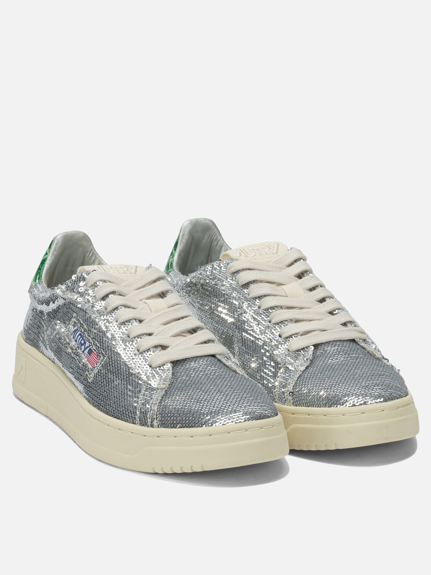 Low top sneakers 100% leather - 100% rubber  Silver - Autry Women | PDP | VIETTI Online Store | thumbnail_2