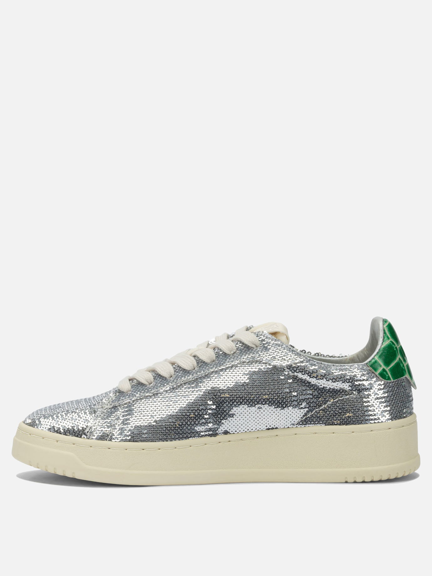 Low top sneakers 100% leather - 100% rubber  Silver - Autry Women | PDP | VIETTI Online Store | thumbnail_3