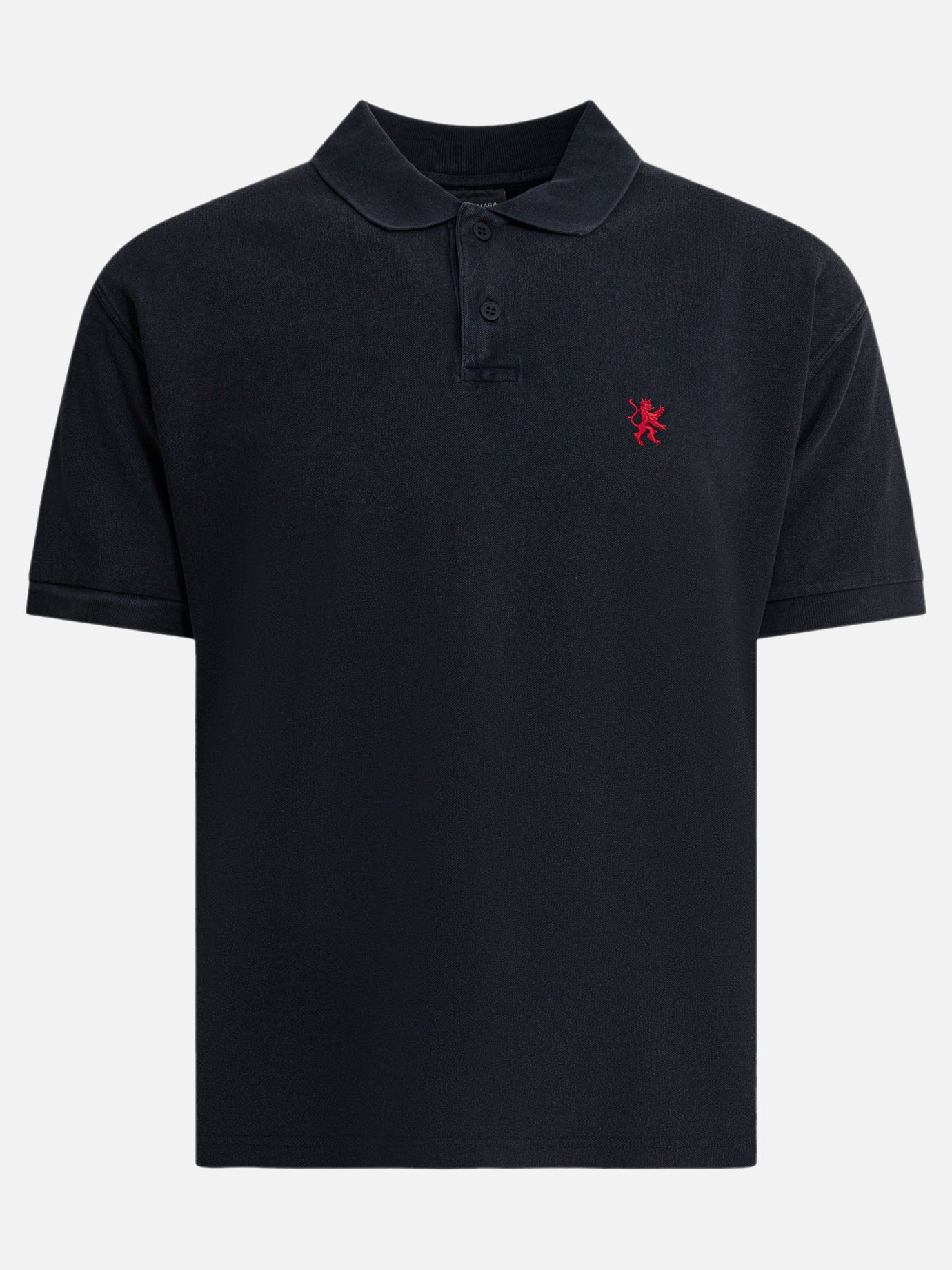Polo shirts with buttons Solid colour  Black - Balenciaga Men | PDP | VIETTI Online Store | thumbnail