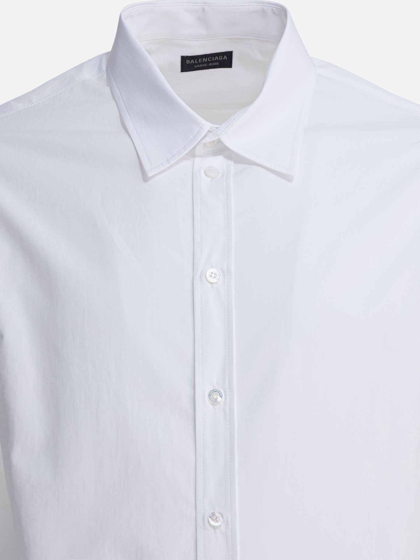 Formal shirts Solid colour  White - Balenciaga Men | PDP | VIETTI Online Store | thumbnail_3