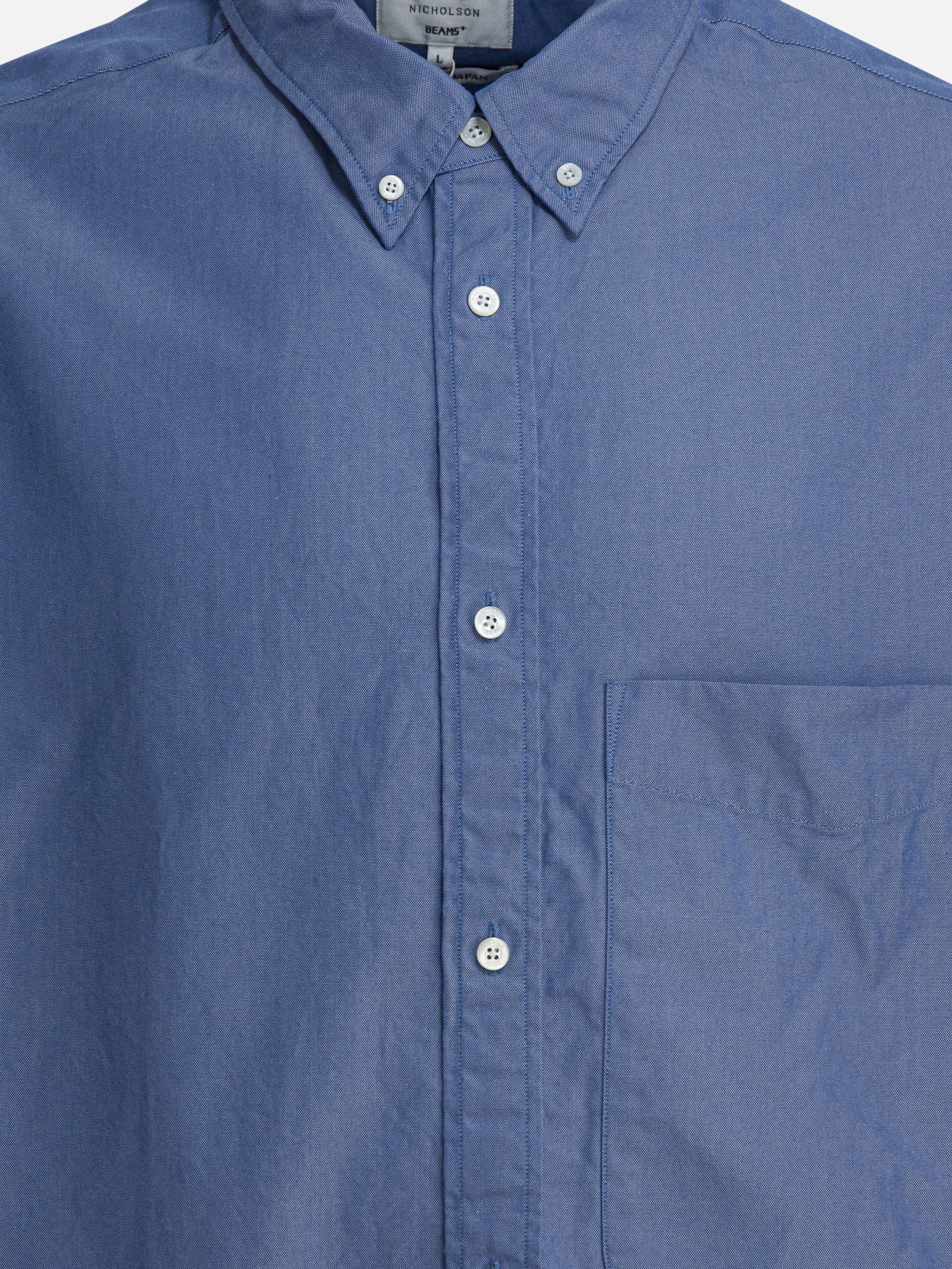 Casual shirts Solid colour  Light blue - Beams Plus Men | PDP | VIETTI Online Store | thumbnail_3