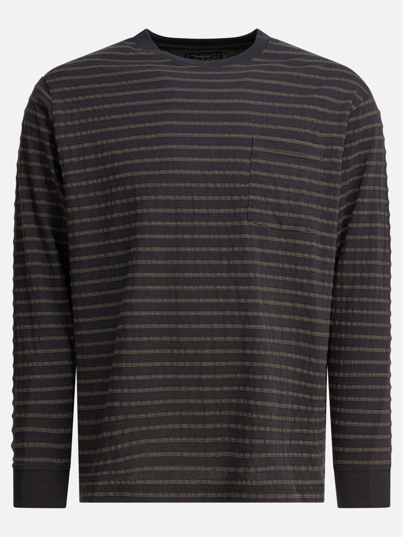 Crewneck t-shirts Striped  Grey - Beams Plus Men | PDP | VIETTI Online Store | thumbnail