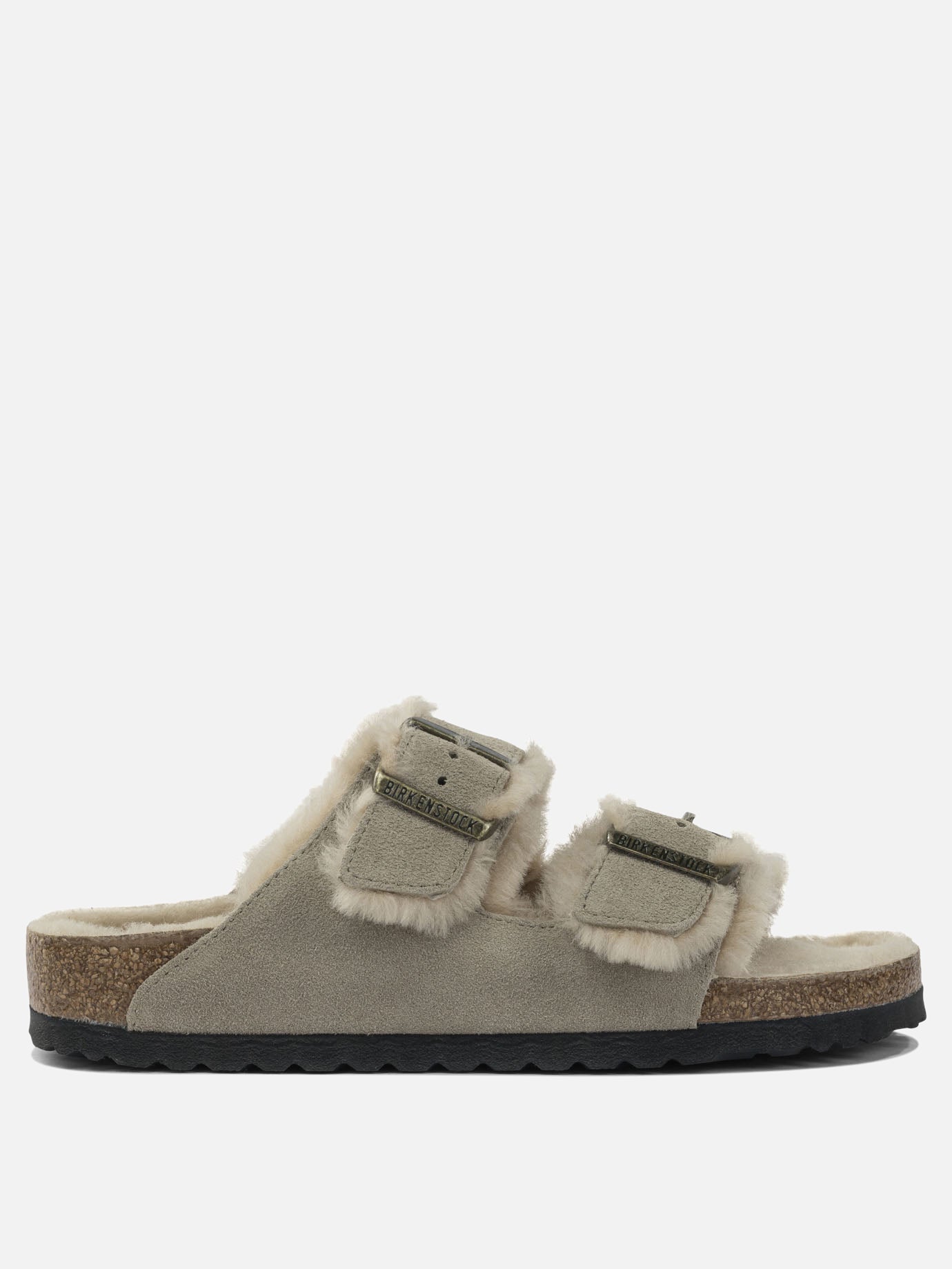 Flat sandals 100% leather  Grey - Birkenstock Women | PDP | VIETTI Online Store | thumbnail