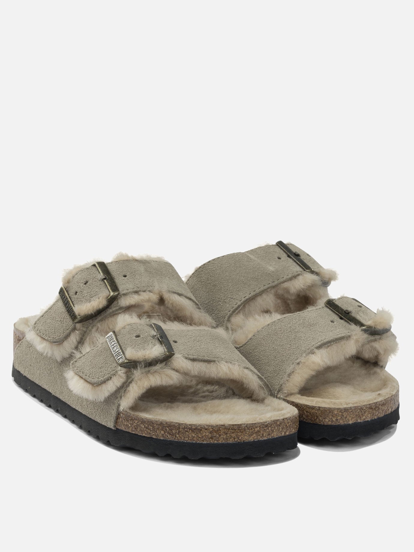 Flat sandals 100% leather  Grey - Birkenstock Women | PDP | VIETTI Online Store | Zoom-Modal_2
