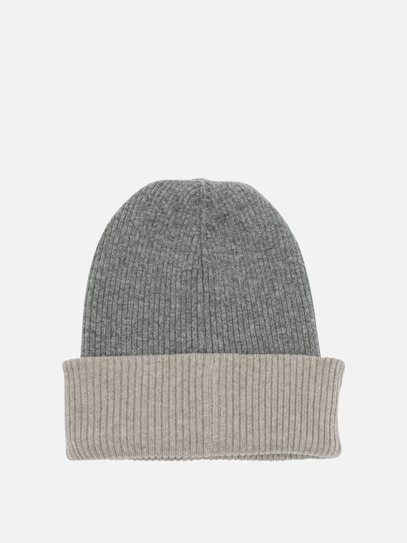 Beanies 100% cashmere  Grey - Brunello Cucinelli Men | PDP | VIETTI Online Store | thumbnail