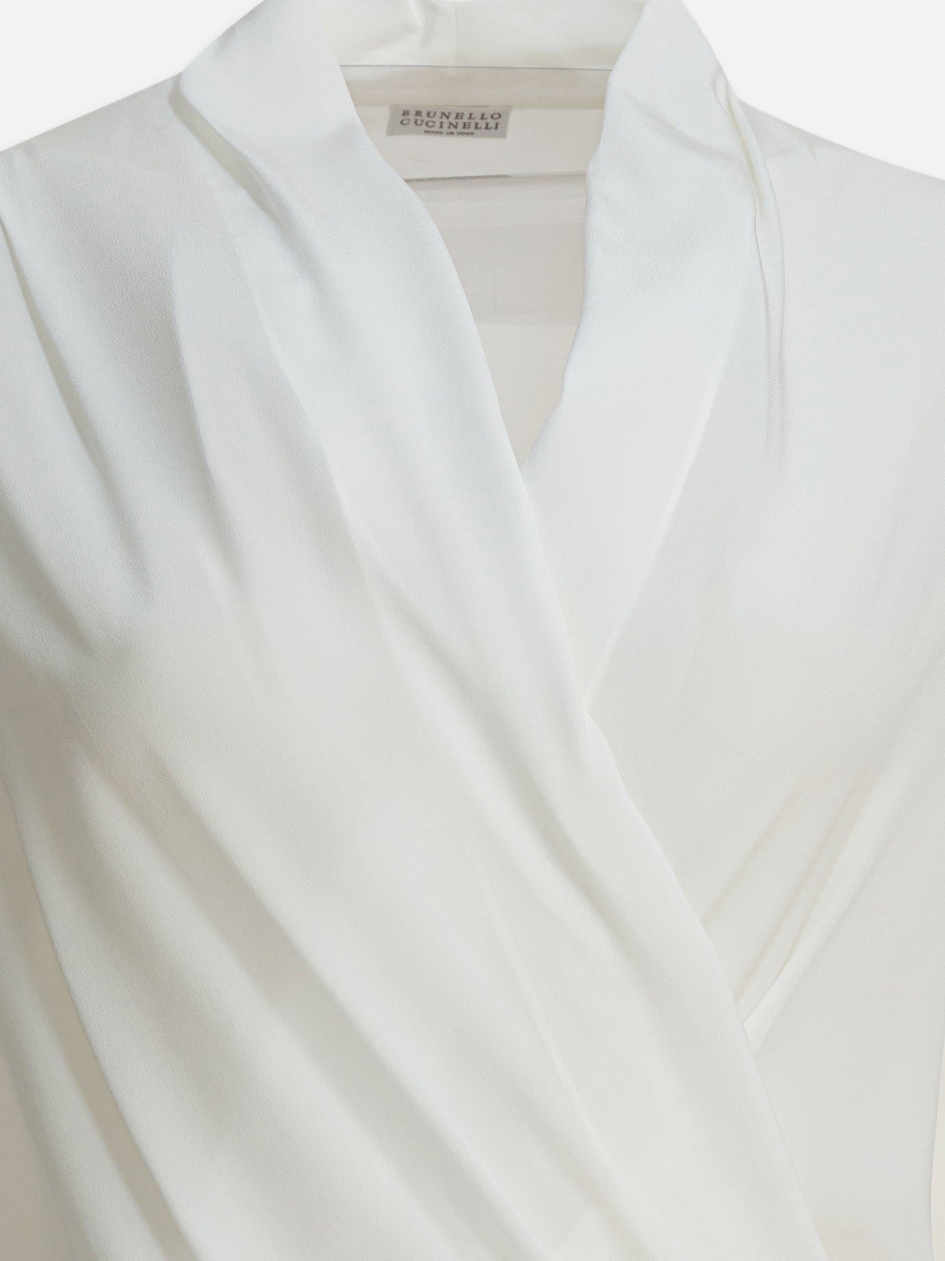 Casual shirts Solid colour  White - Brunello Cucinelli Women | PDP | VIETTI Online Store | Zoom-Modal_3
