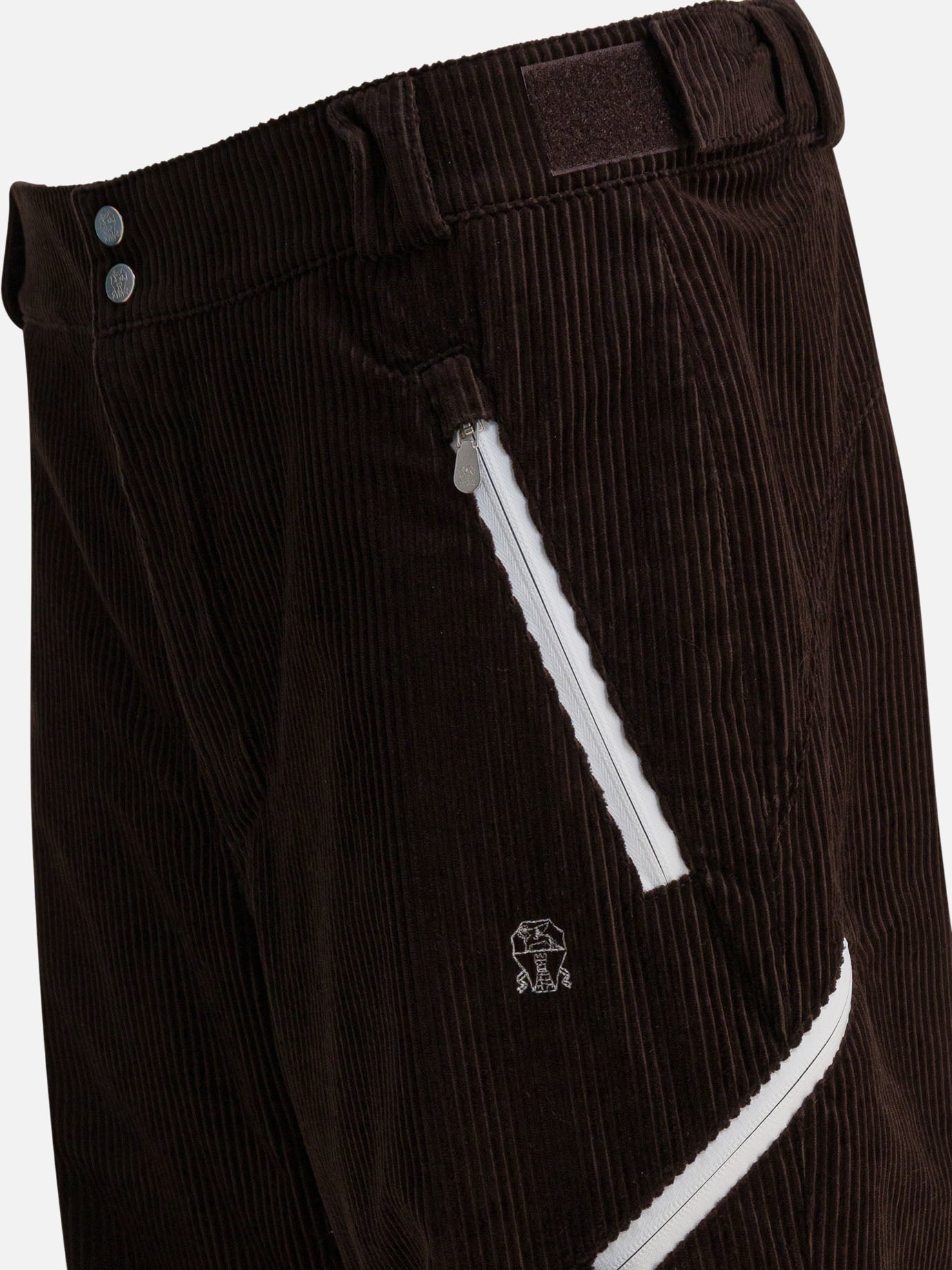 Leisure trousers Solid colour  Brown - Brunello Cucinelli Men | PDP | VIETTI Online Store | Zoom-Modal_4
