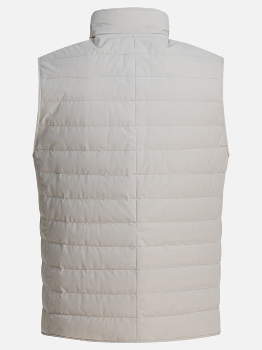 Vest jackets Solid colour  Beige - Brunello Cucinelli Men | PLP | VIETTI Online Store | 2
