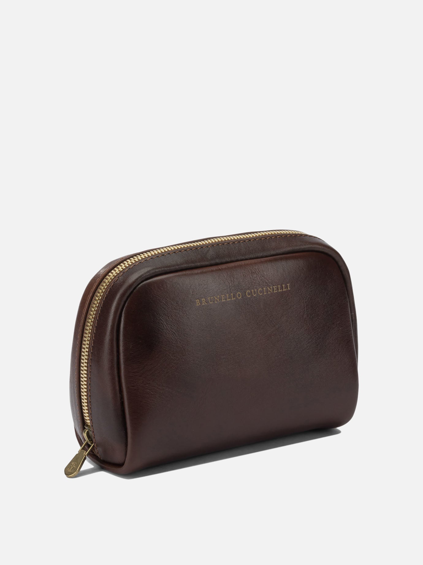 Beauty cases 100% leather - Lining: 100% cotton  Brown - Brunello Cucinelli Men | PDP | VIETTI Online Store | thumbnail_2