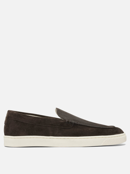 Loafers 100% suede - 100% rubber  Brown - Brunello Cucinelli Men | PLP | VIETTI Online Store 
