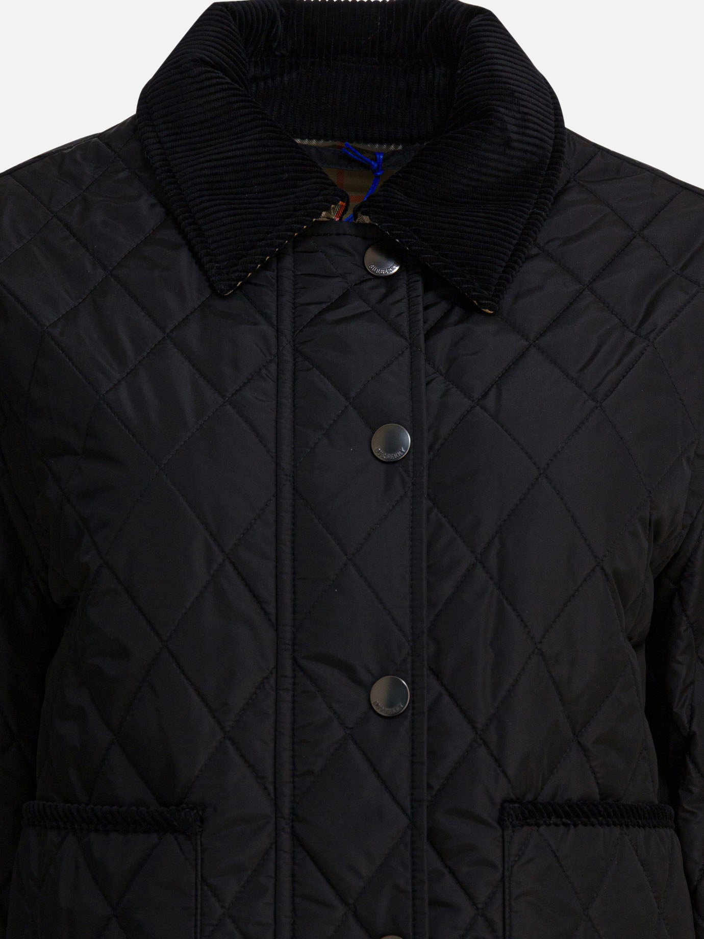 Quilted & Utility Jackets Solid colour  Black - Burberry Women | PDP | VIETTI Online Store | thumbnail_2