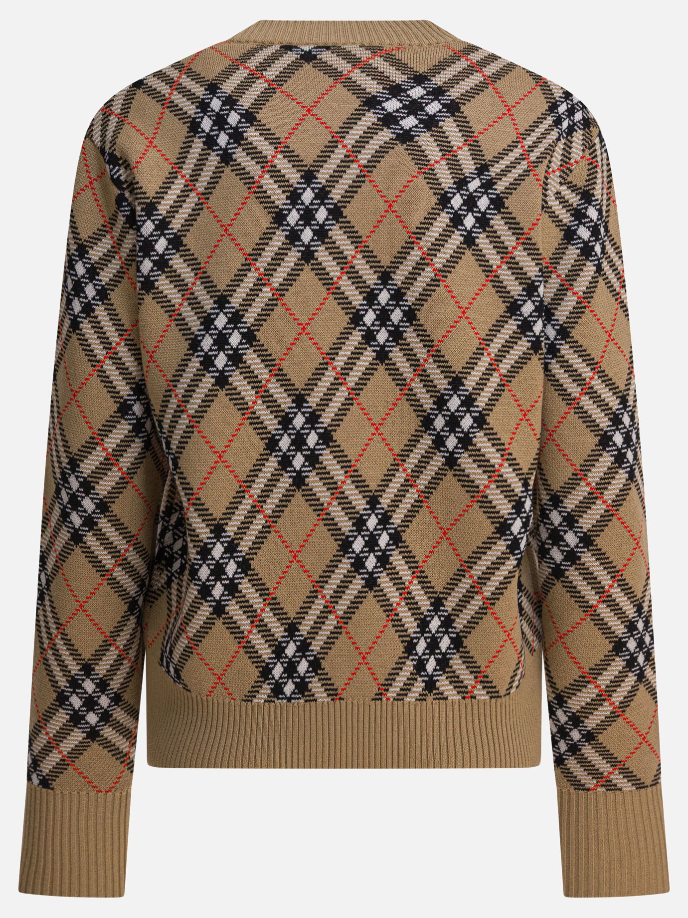Crewneck sweaters Check  Beige - Burberry Women | PDP | VIETTI Online Store | Zoom-Modal_2
