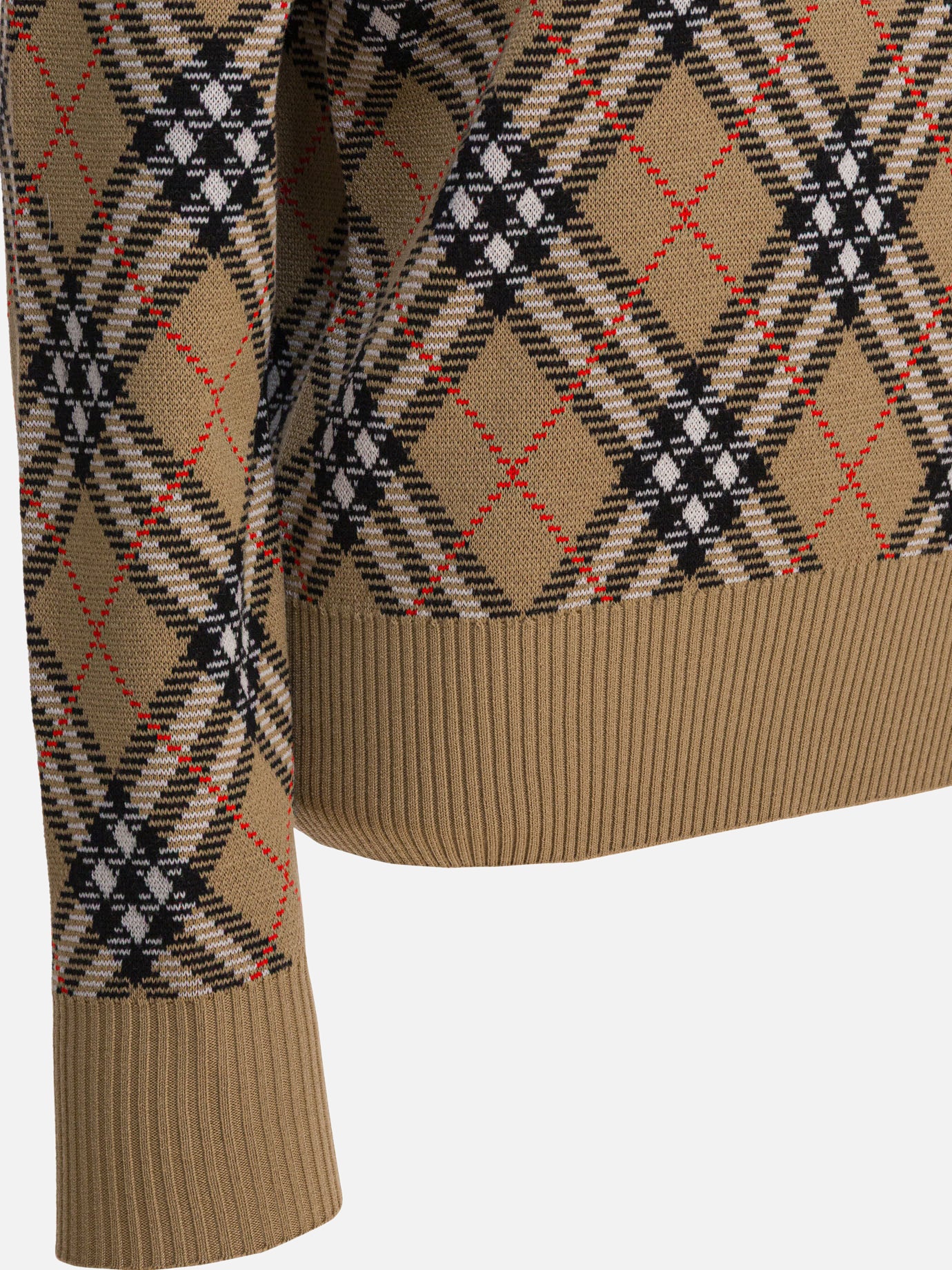 Crewneck sweaters Check  Beige - Burberry Women | PDP | VIETTI Online Store | thumbnail_4