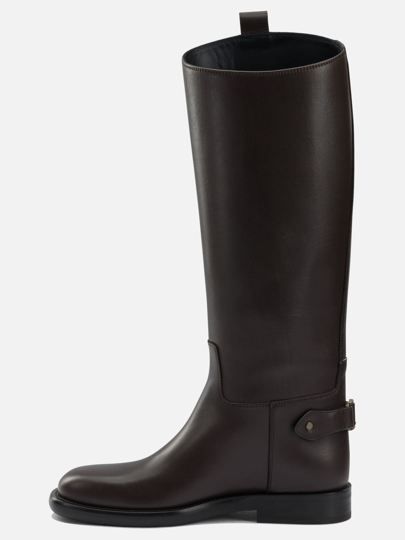 Knee-high 100% calf leather - 100% rubber  Brown - Burberry Women | PDP | VIETTI Online Store | thumbnail_3