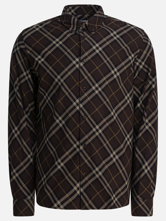 Casual shirts Check  Brown - Burberry Men | PDP | VIETTI Online Store 
