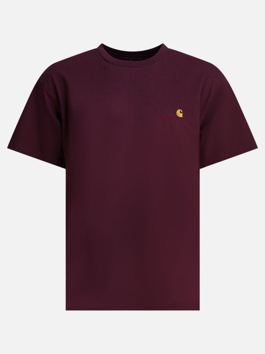 Crewneck t-shirts Logo  Bordeaux - Carhartt WIP Men | PLP | VIETTI Online Store 
