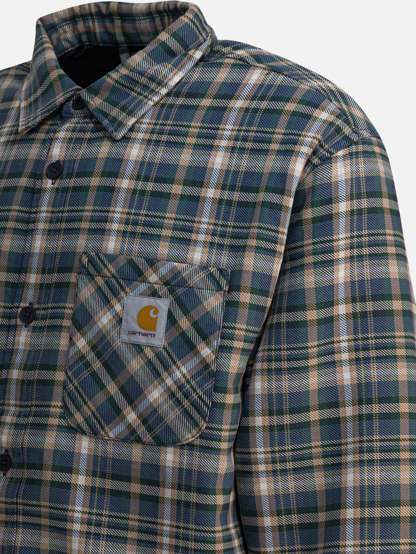 Overshirt jackets Check  Green - Carhartt WIP Men | PDP | VIETTI Online Store | Zoom-Modal_4
