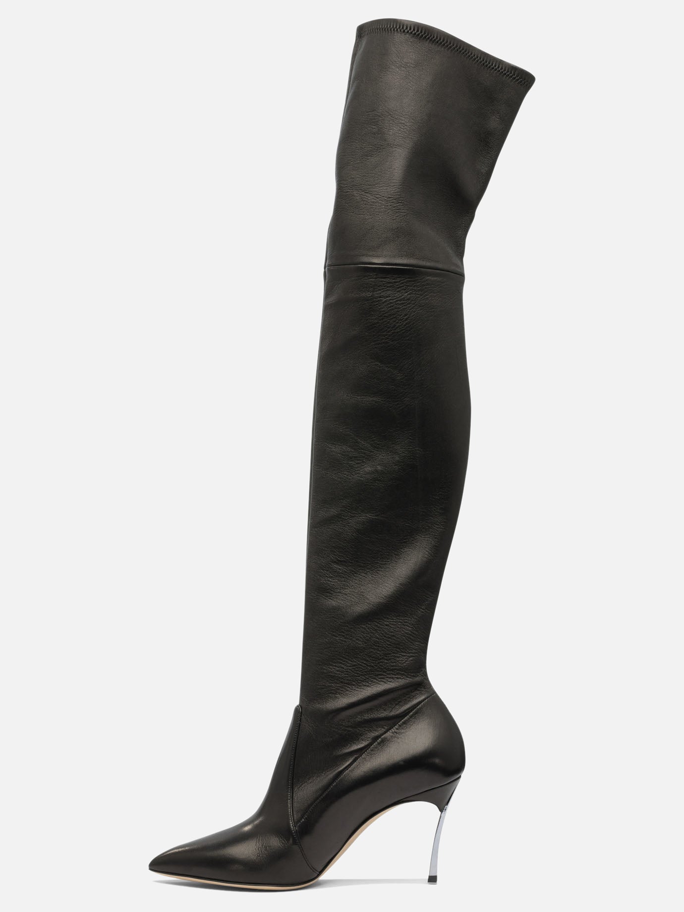 Over the knee 100% leather - 100% leather  Black - Casadei Women | PDP | VIETTI Online Store | Zoom-Modal_3
