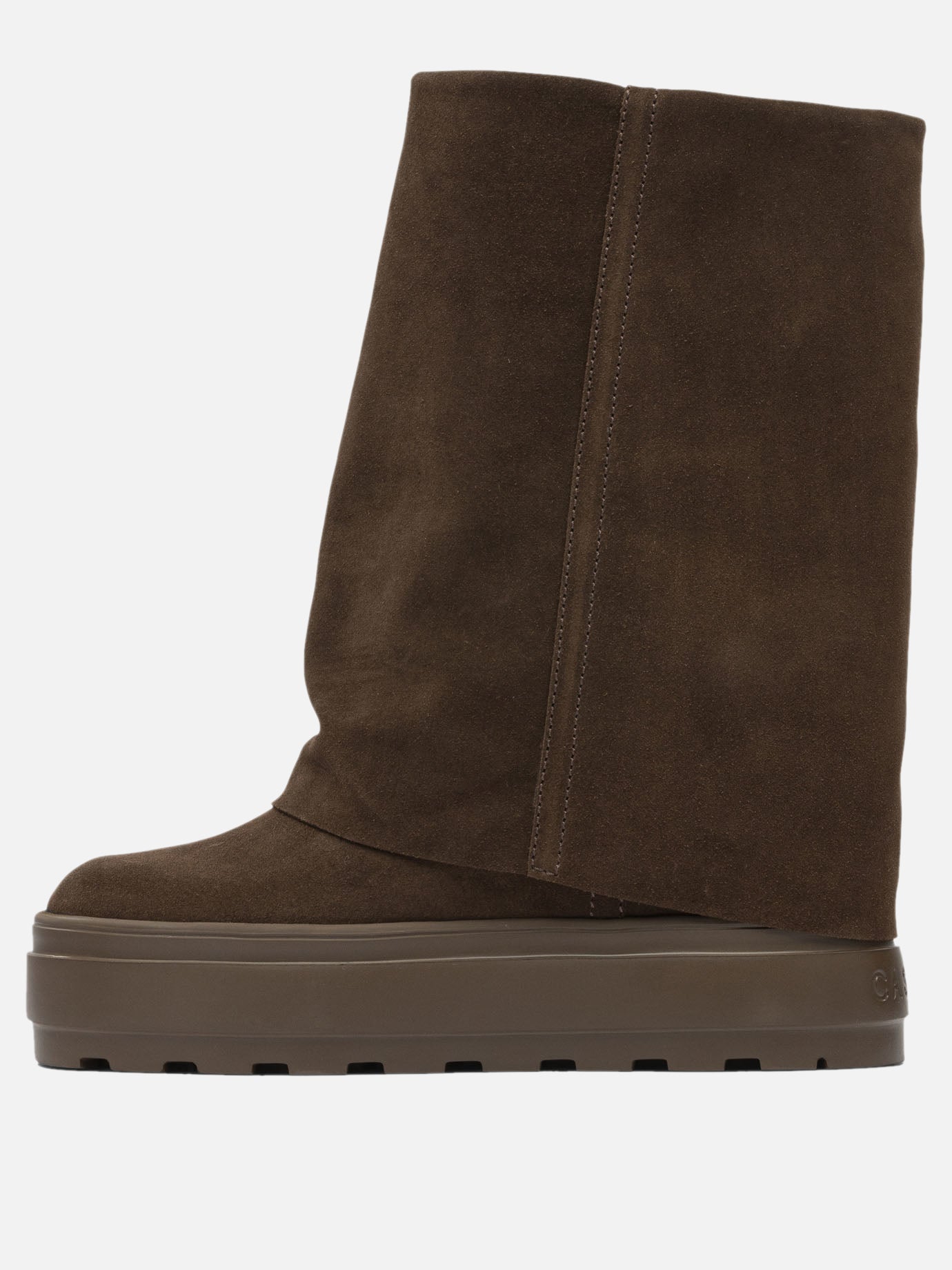 Pull-on boots 100% suede - 100% rubber  Brown - Casadei Women | PDP | VIETTI Online Store | thumbnail_3